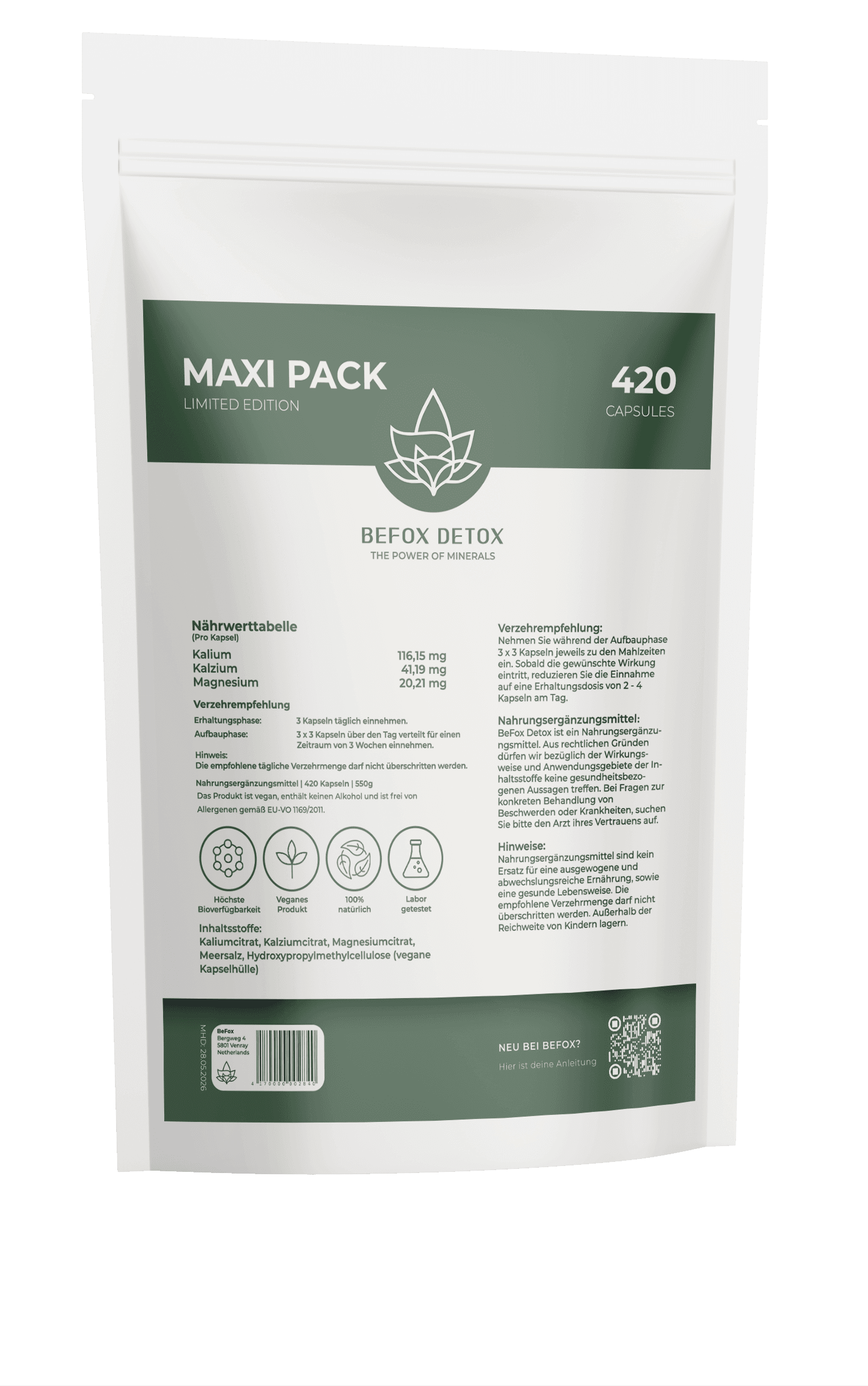Hanfwell Cannabis Vergleich BeFox BeFox Detox Maxi Pack kaufen