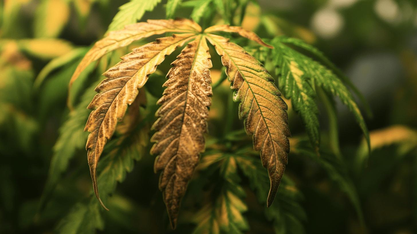 Symptome von eingerollten Cannabisblättern erkennen 4